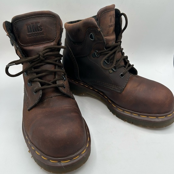 RARE Vintage Dr Martens 7735 Gaucho Safety Boot Made In England Brown Leather 7 - Picture 7 of 16